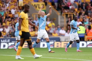 GOAL – Wolves 0-2 Manchester City  Tijjani Reijnders Scores (38’)
