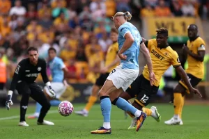 GOAL – Wolves 0-2 Manchester City  Tijjani Reijnders Scores (38’)