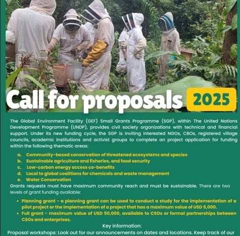 GEF Small Grants Programme: Call for Proposals 2025