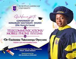 European American University Confers Honorary Doctorate Degrees on 37 Nigerians and One Foreigner
